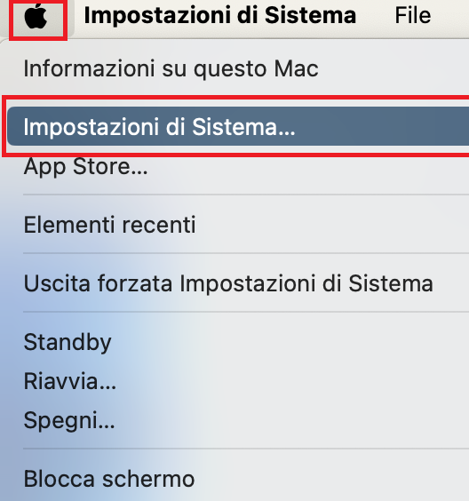 Step1 - Impostazioni di sistema - configurazione proxy.pac da mac